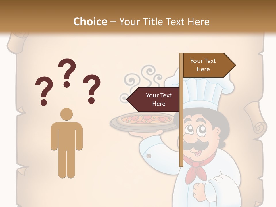 Pizzeria Draw Artwork PowerPoint Template