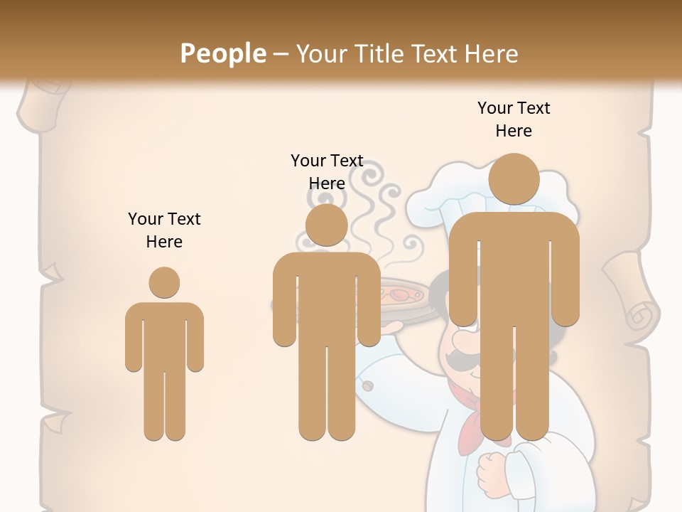 Pizzeria Draw Artwork PowerPoint Template