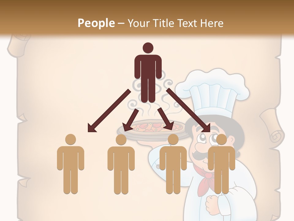 Pizzeria Draw Artwork PowerPoint Template