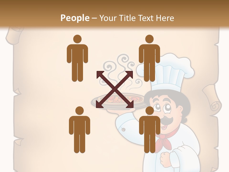 Pizzeria Draw Artwork PowerPoint Template