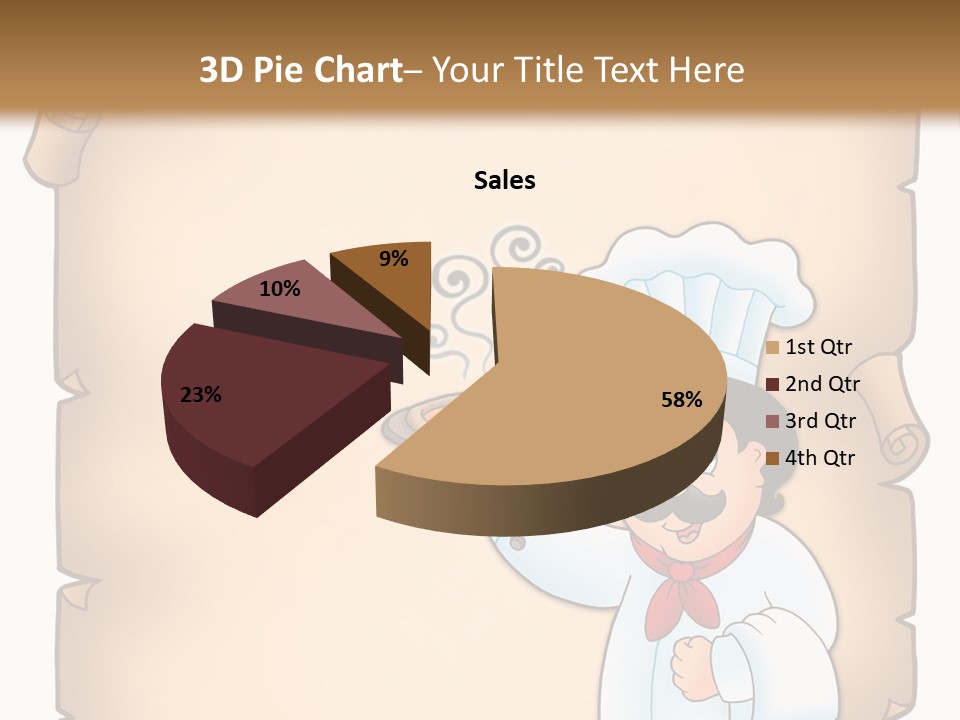 Pizzeria Draw Artwork PowerPoint Template