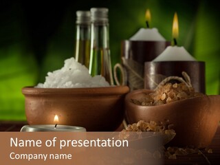 Nature Oil Spa PowerPoint Template