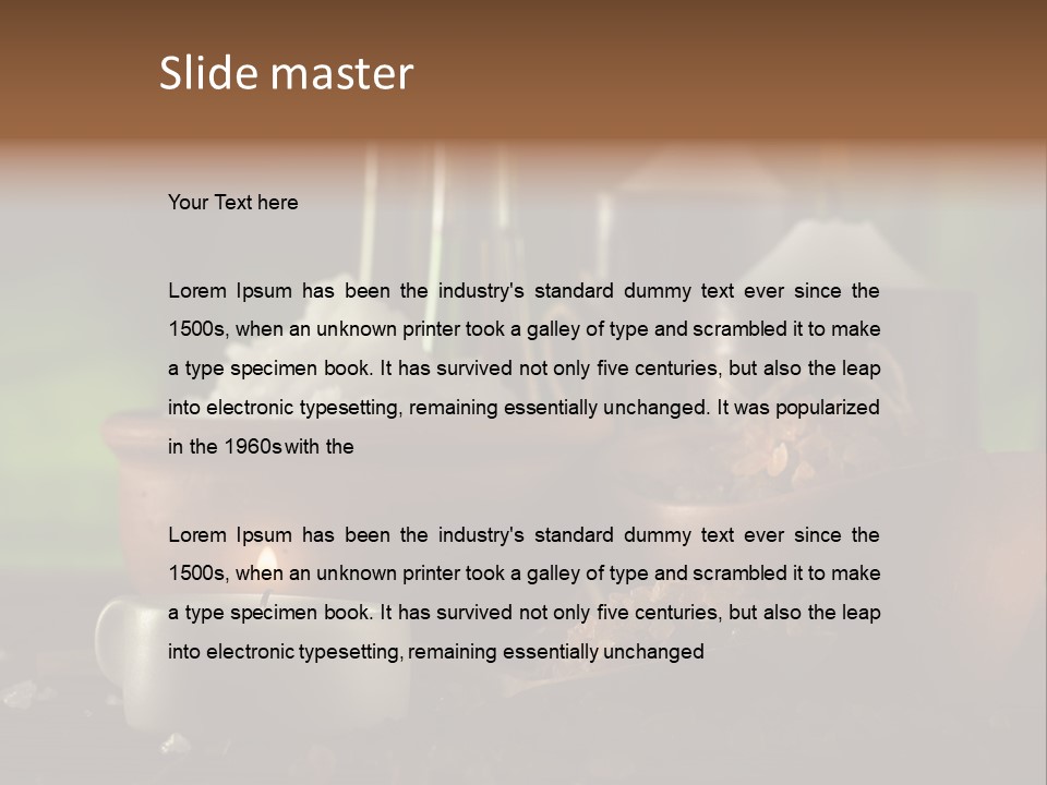 Nature Oil Spa PowerPoint Template