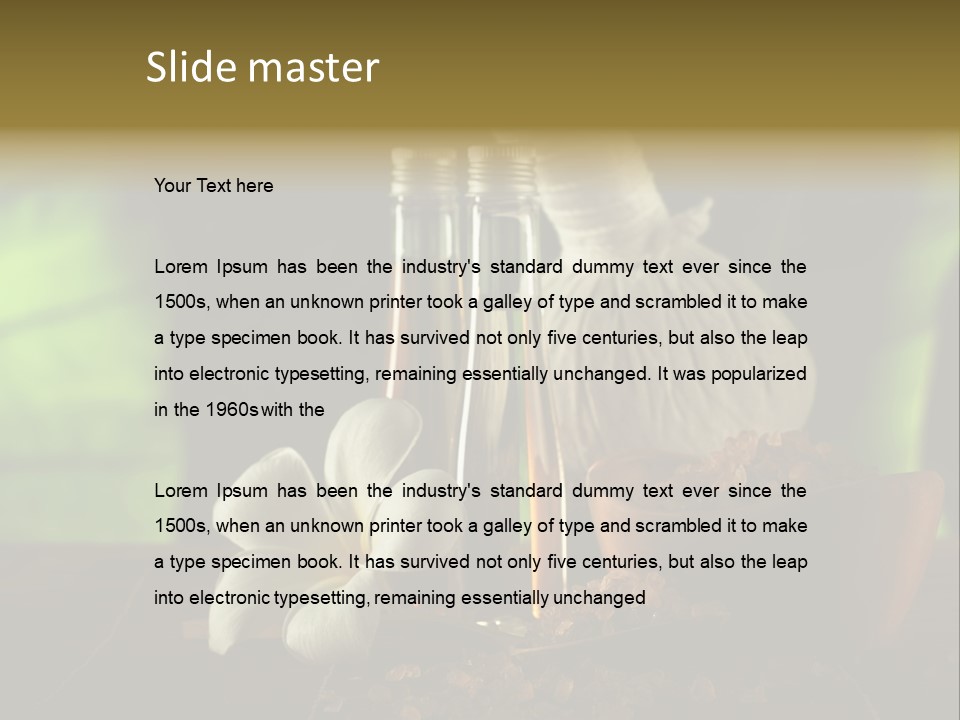 Health Relaxing Natural PowerPoint Template