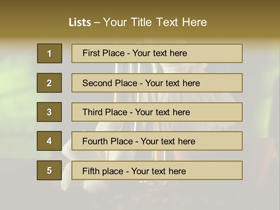 Health Relaxing Natural PowerPoint Template