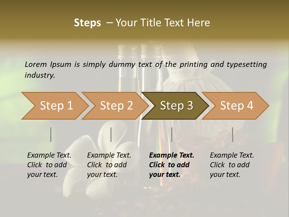 Health Relaxing Natural PowerPoint Template
