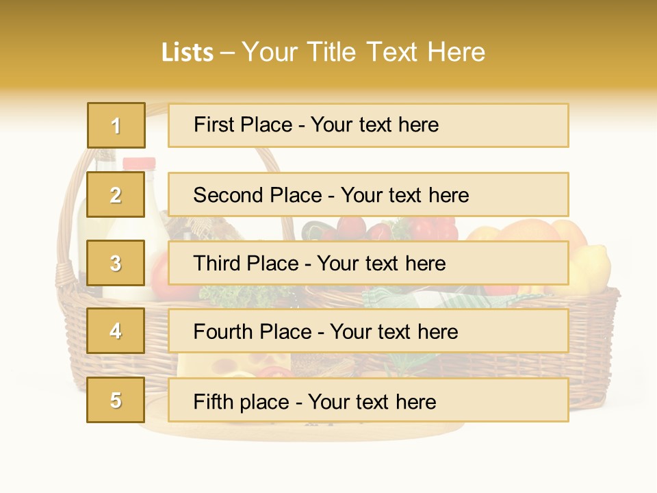 Danie Targ Restauracja PowerPoint Template