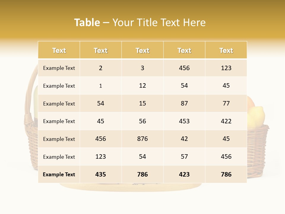 Danie Targ Restauracja PowerPoint Template