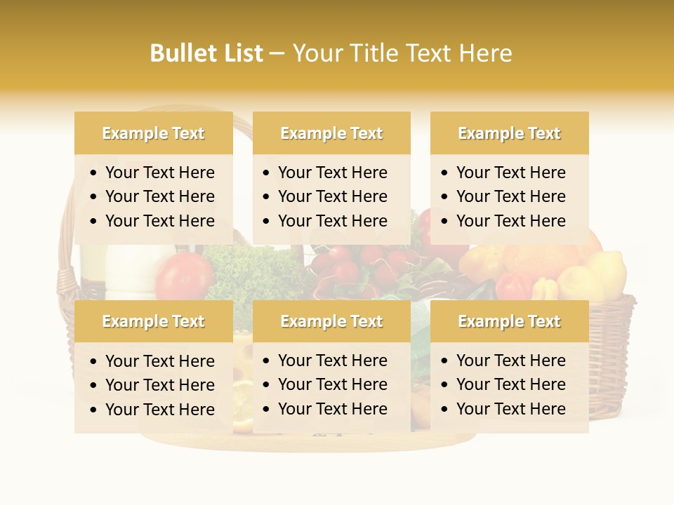 Danie Targ Restauracja PowerPoint Template