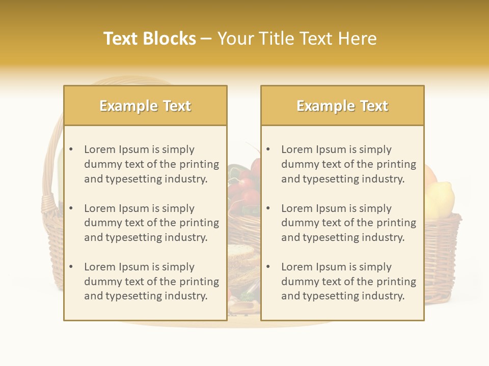 Danie Targ Restauracja PowerPoint Template