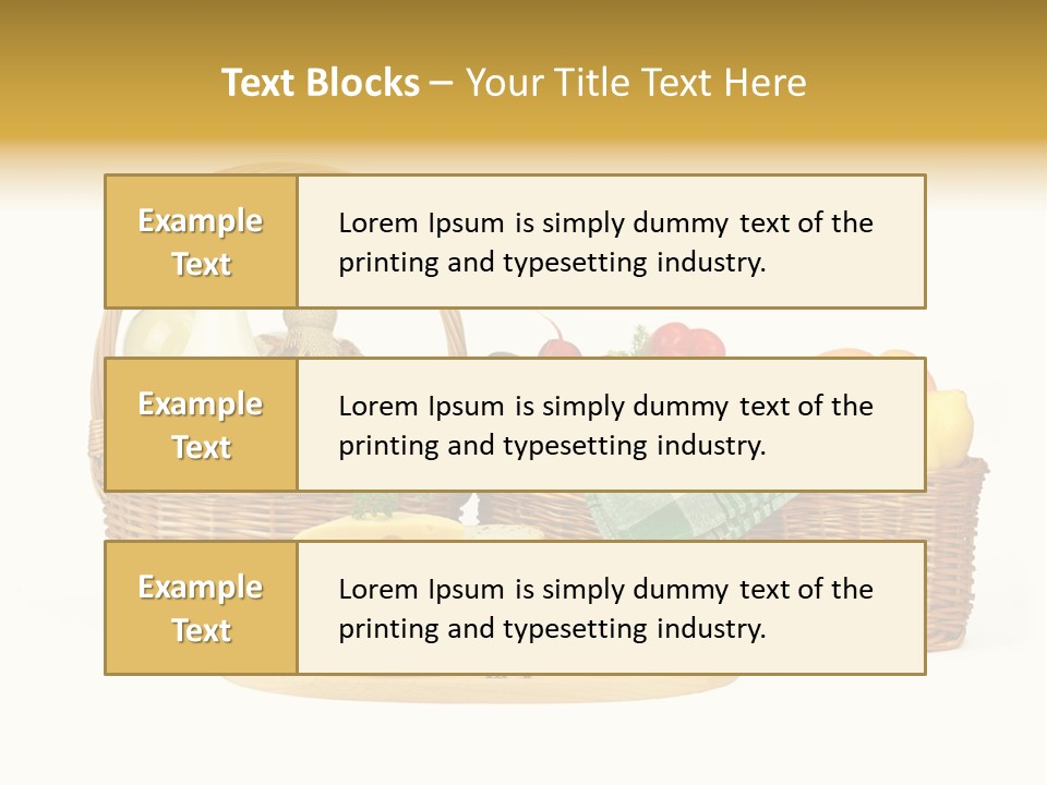 Danie Targ Restauracja PowerPoint Template