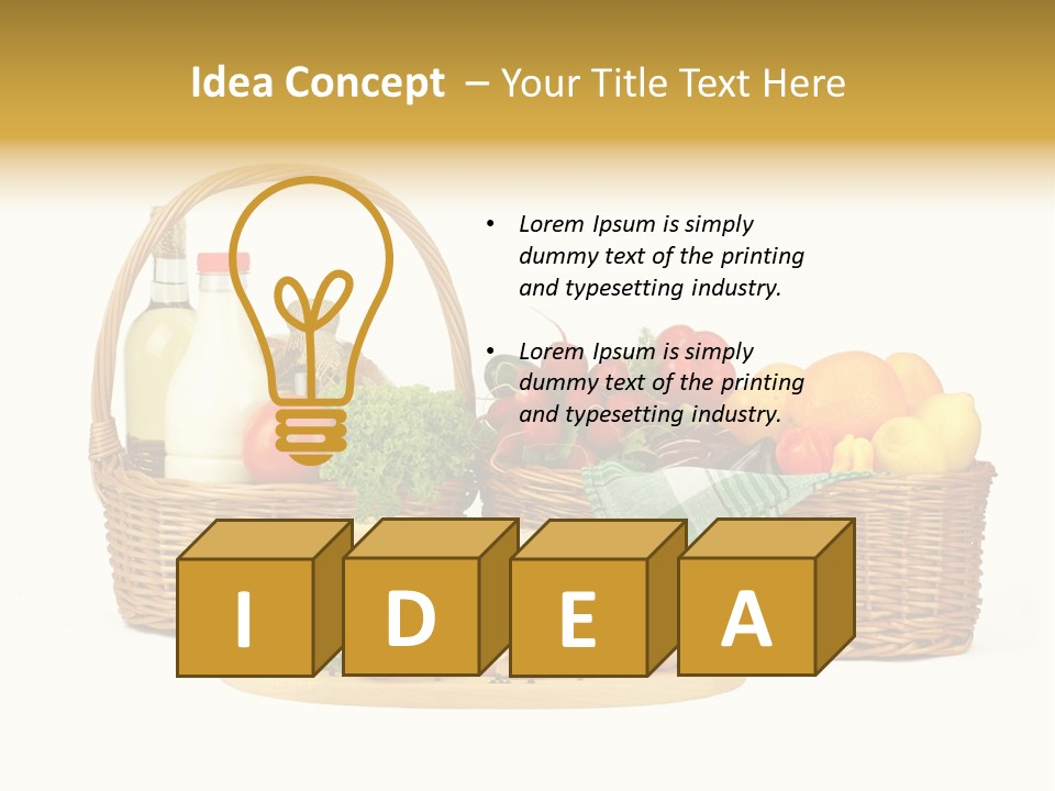 Danie Targ Restauracja PowerPoint Template