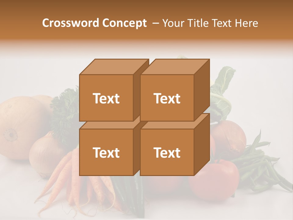 Vegetarian Vegetable Carrot PowerPoint Template