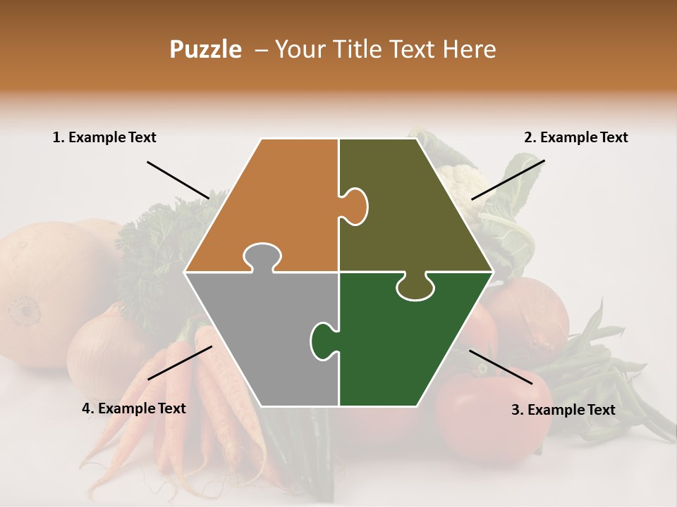 Vegetarian Vegetable Carrot PowerPoint Template