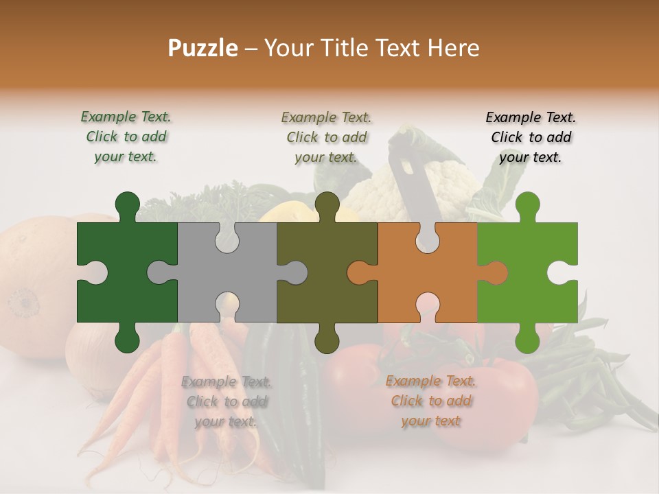 Vegetarian Vegetable Carrot PowerPoint Template