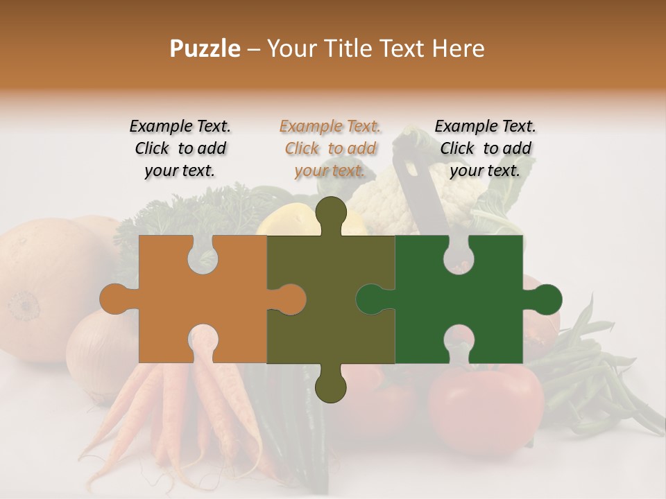 Vegetarian Vegetable Carrot PowerPoint Template