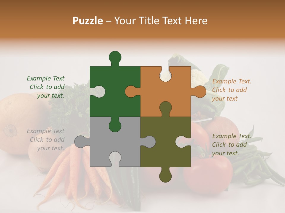 Vegetarian Vegetable Carrot PowerPoint Template