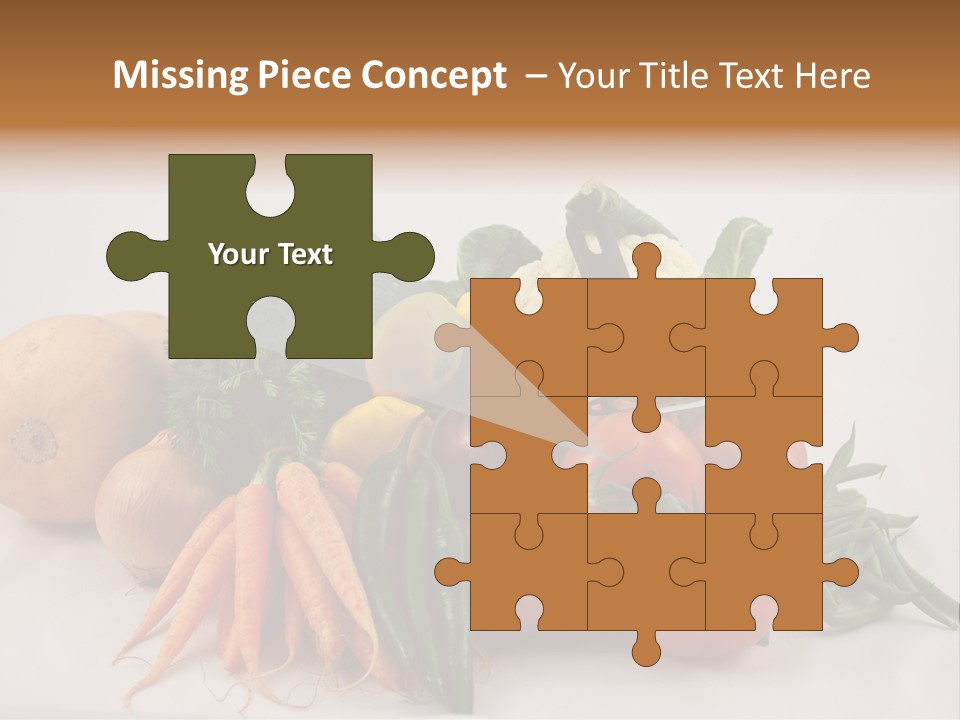 Vegetarian Vegetable Carrot PowerPoint Template