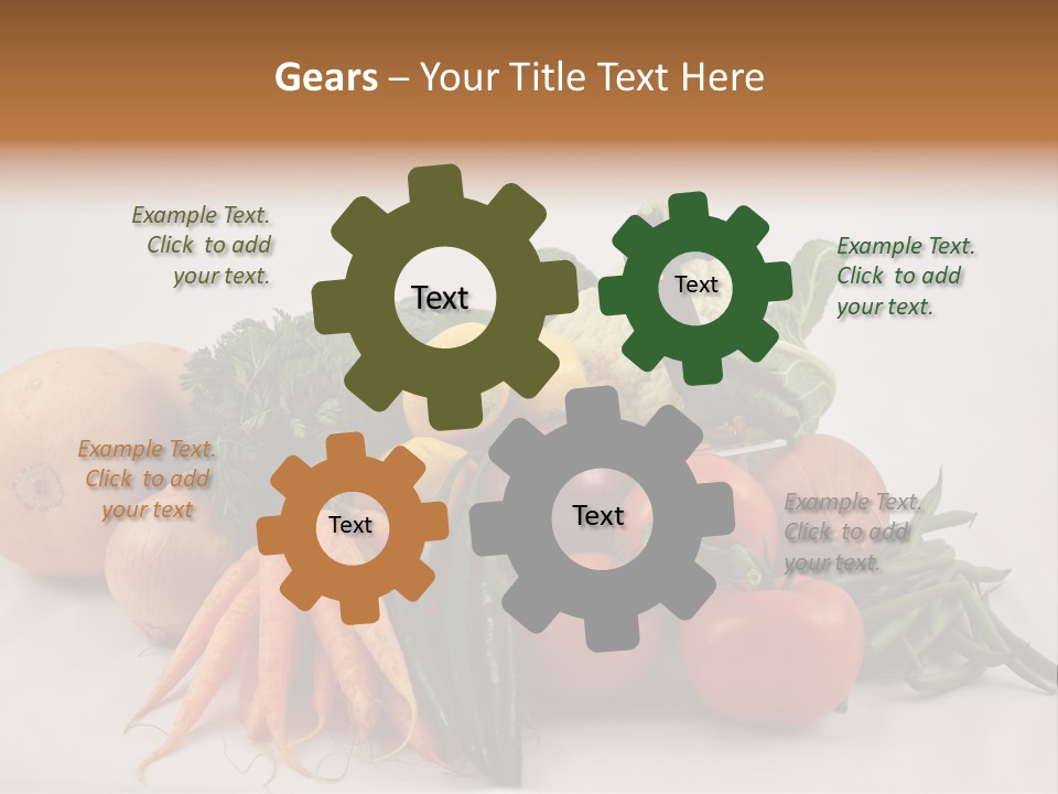 Vegetarian Vegetable Carrot PowerPoint Template