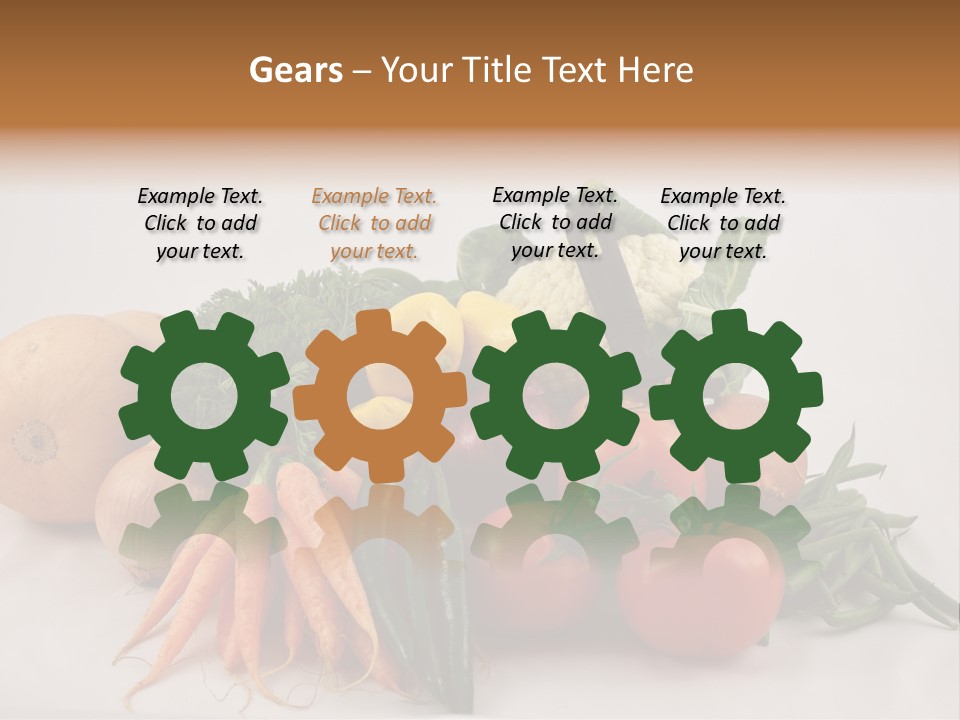 Vegetarian Vegetable Carrot PowerPoint Template