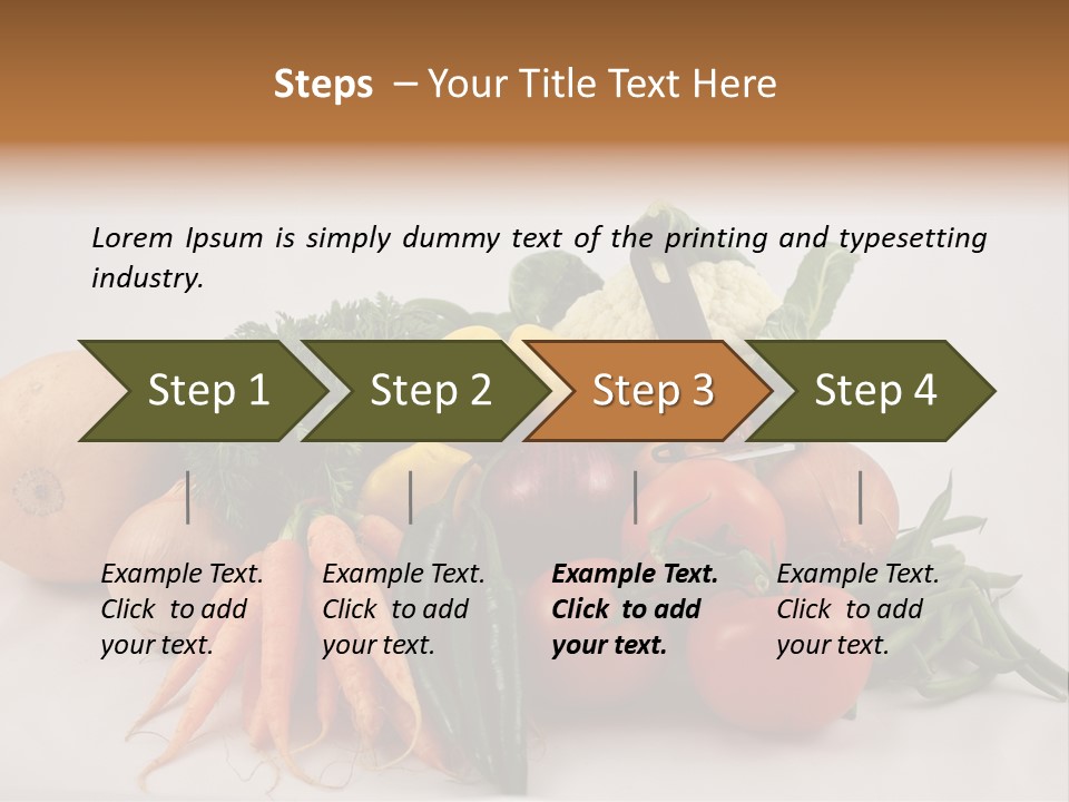 Vegetarian Vegetable Carrot PowerPoint Template
