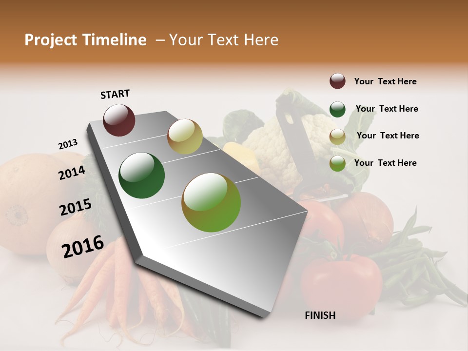 Vegetarian Vegetable Carrot PowerPoint Template