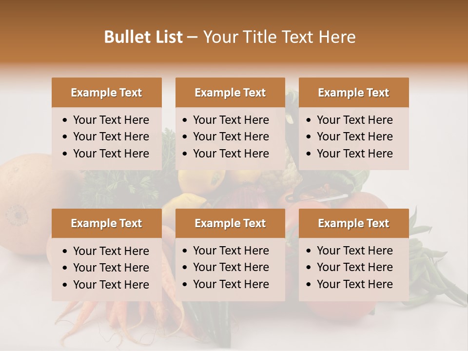 Vegetarian Vegetable Carrot PowerPoint Template