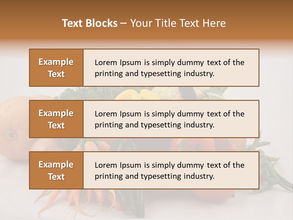 Vegetarian Vegetable Carrot PowerPoint Template