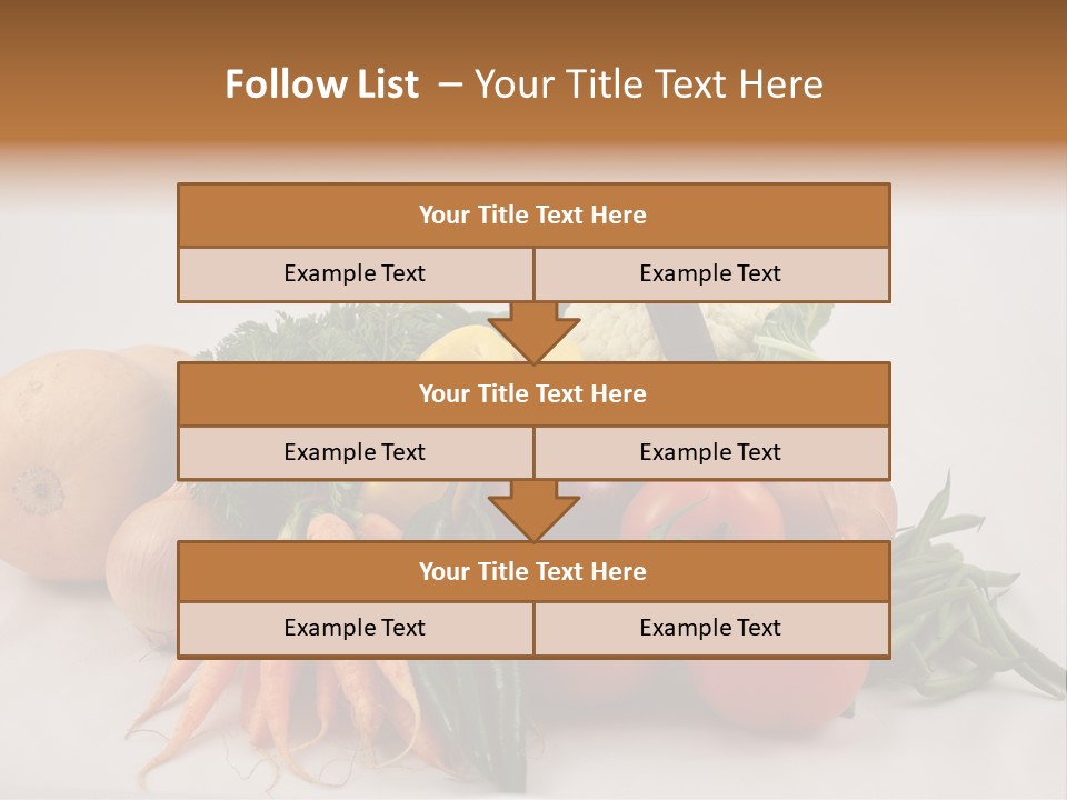 Vegetarian Vegetable Carrot PowerPoint Template