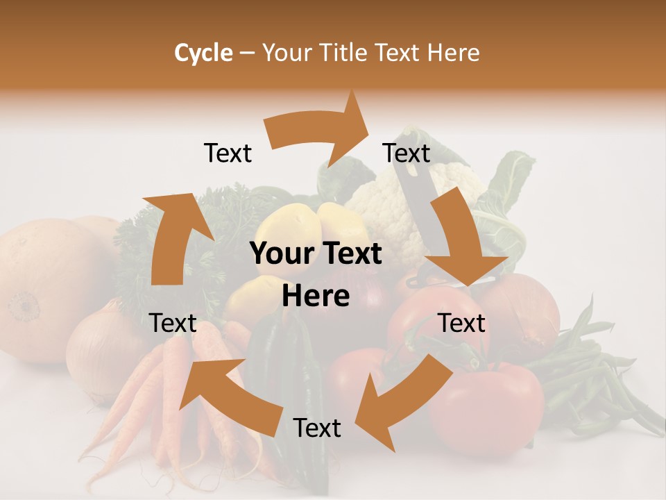 Vegetarian Vegetable Carrot PowerPoint Template