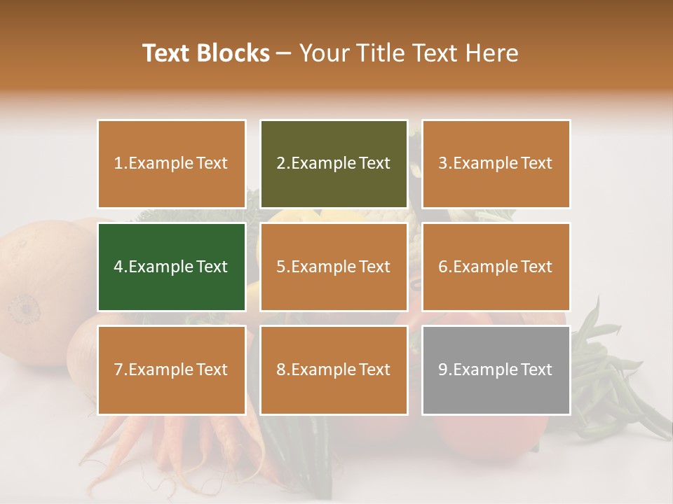 Vegetarian Vegetable Carrot PowerPoint Template