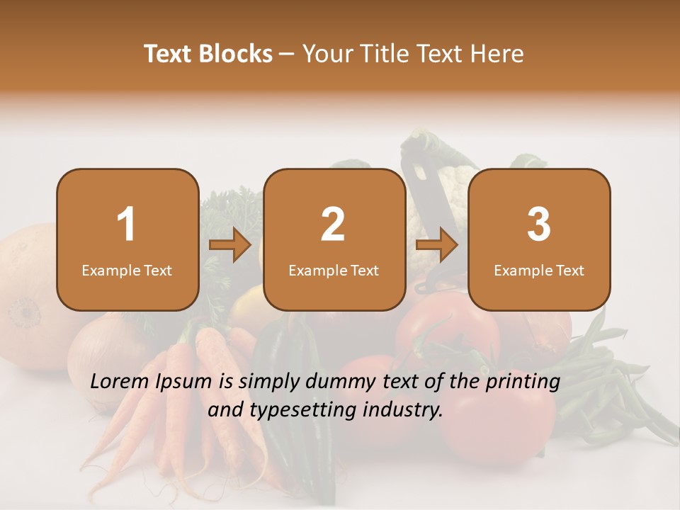 Vegetarian Vegetable Carrot PowerPoint Template