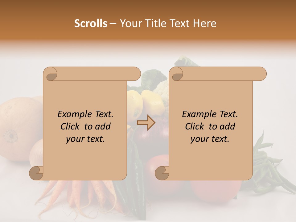Vegetarian Vegetable Carrot PowerPoint Template