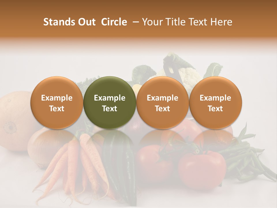 Vegetarian Vegetable Carrot PowerPoint Template