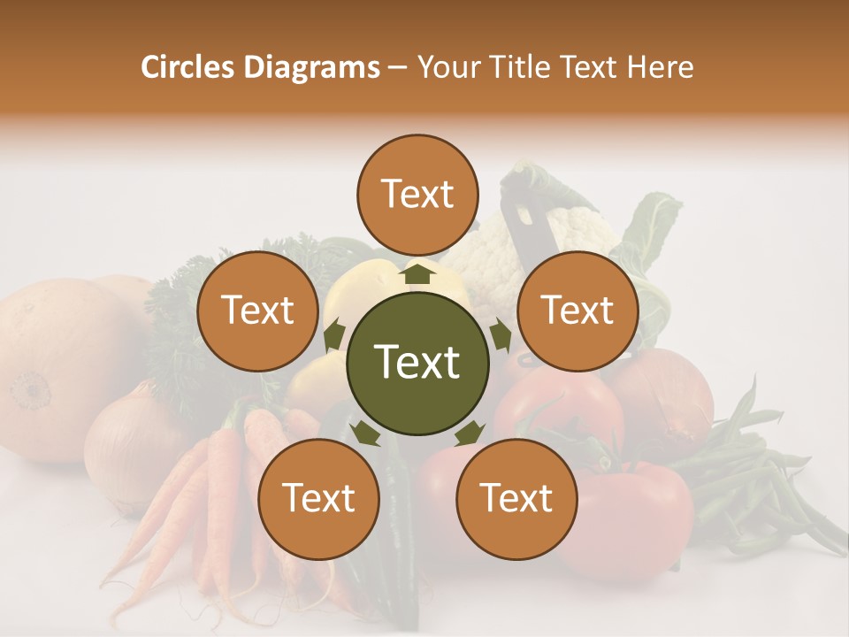 Vegetarian Vegetable Carrot PowerPoint Template