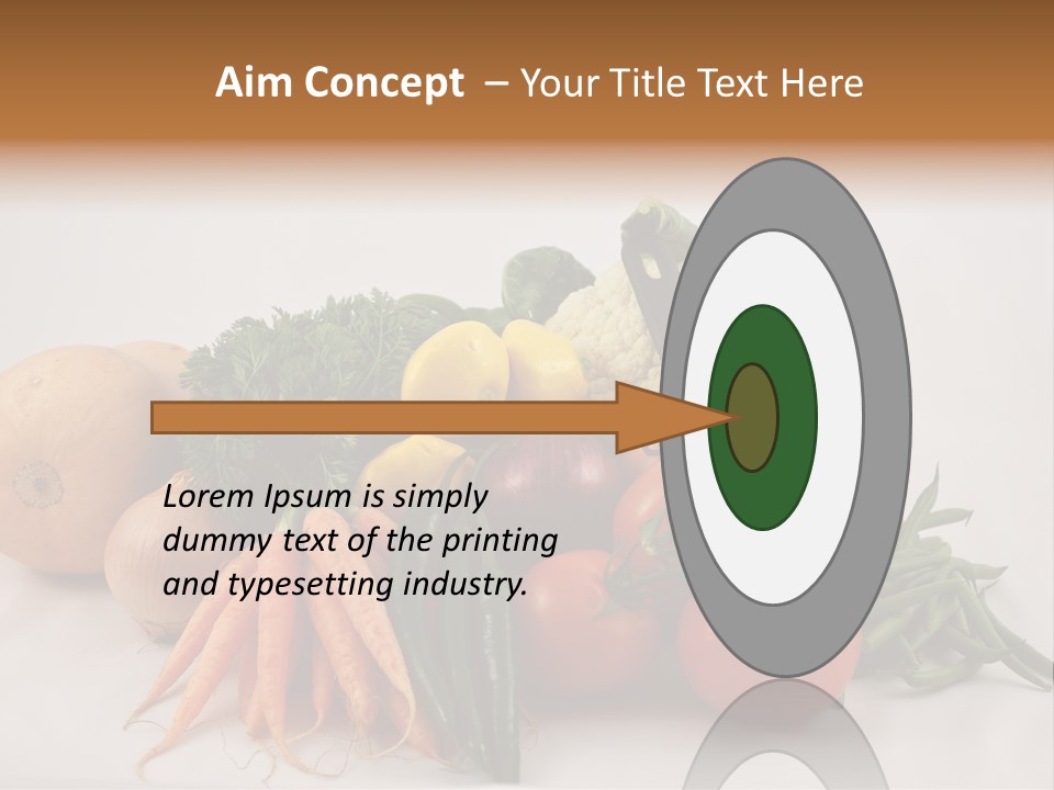 Vegetarian Vegetable Carrot PowerPoint Template