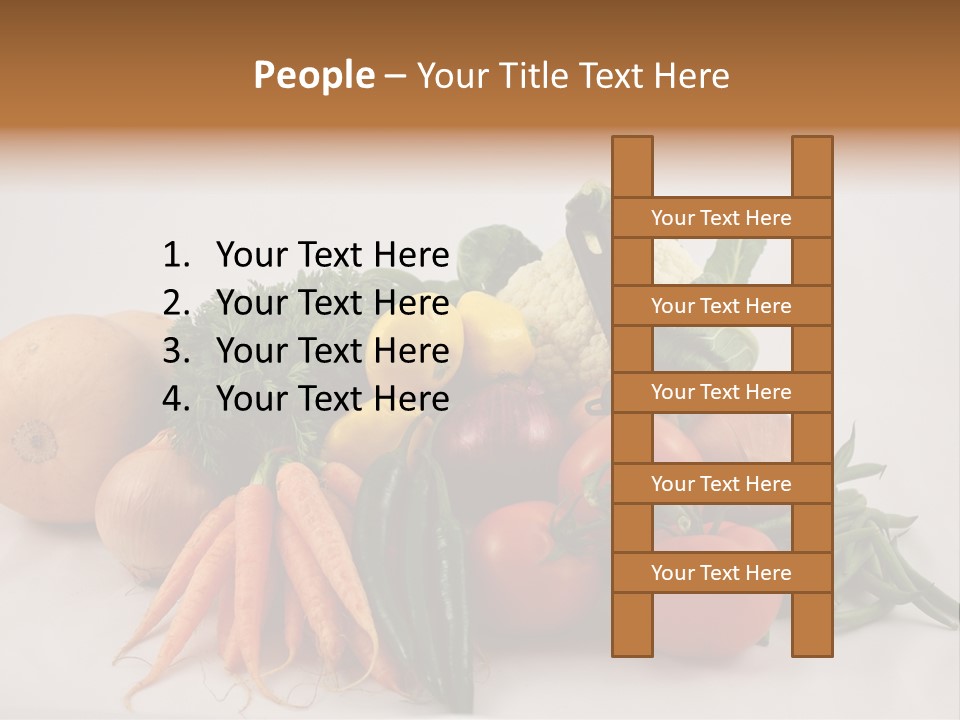 Vegetarian Vegetable Carrot PowerPoint Template