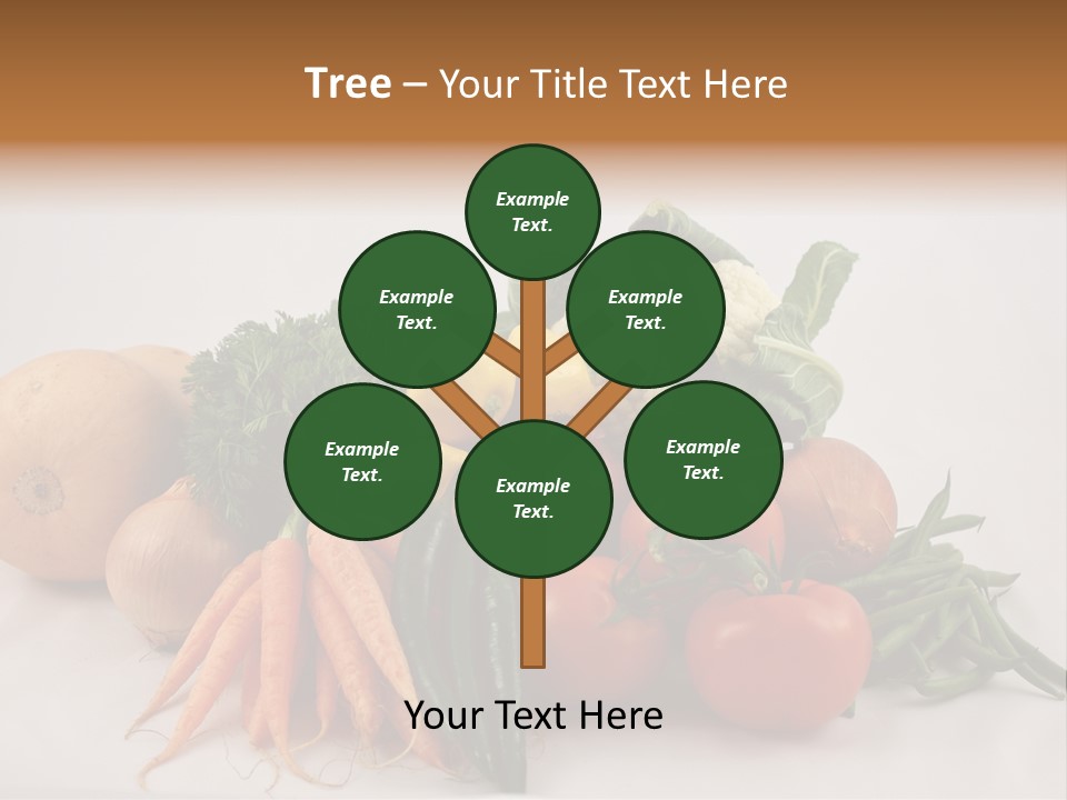 Vegetarian Vegetable Carrot PowerPoint Template