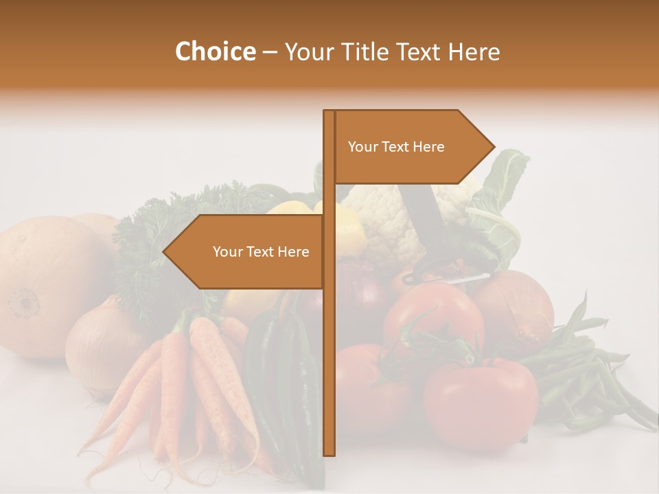 Vegetarian Vegetable Carrot PowerPoint Template