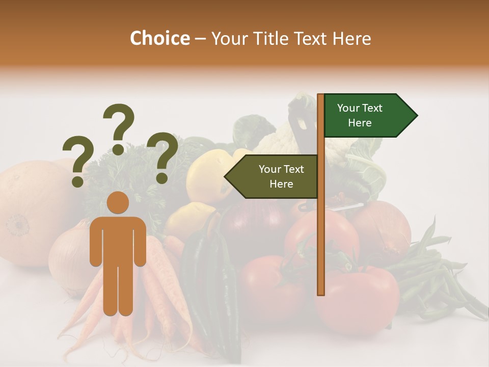 Vegetarian Vegetable Carrot PowerPoint Template