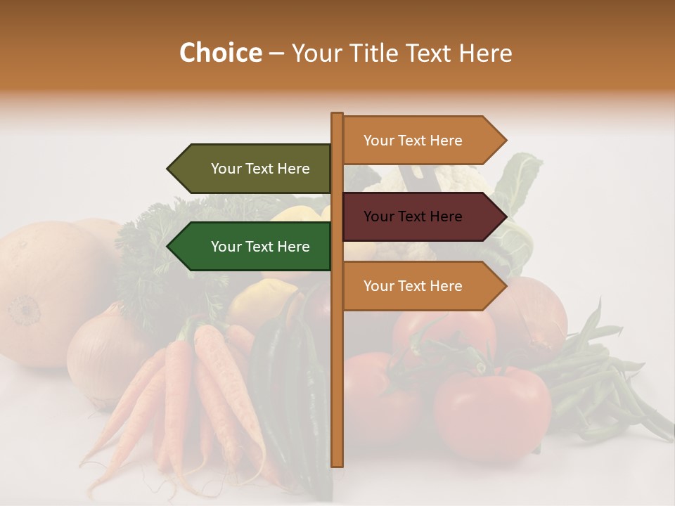 Vegetarian Vegetable Carrot PowerPoint Template
