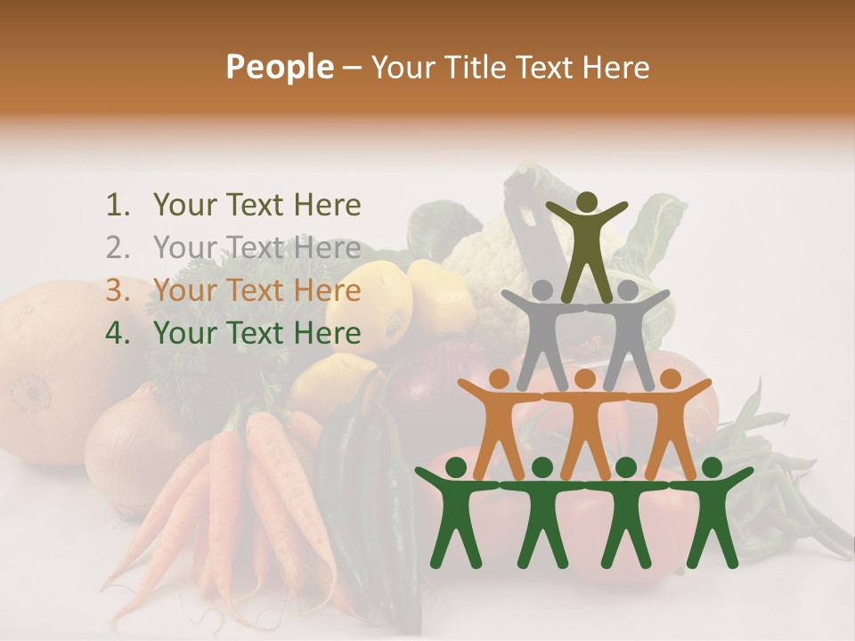 Vegetarian Vegetable Carrot PowerPoint Template