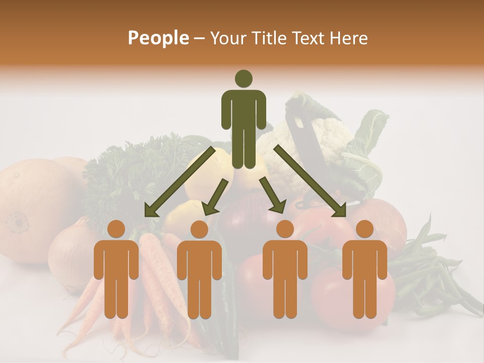Vegetarian Vegetable Carrot PowerPoint Template