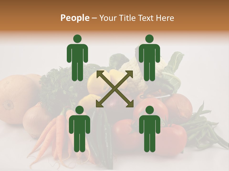 Vegetarian Vegetable Carrot PowerPoint Template
