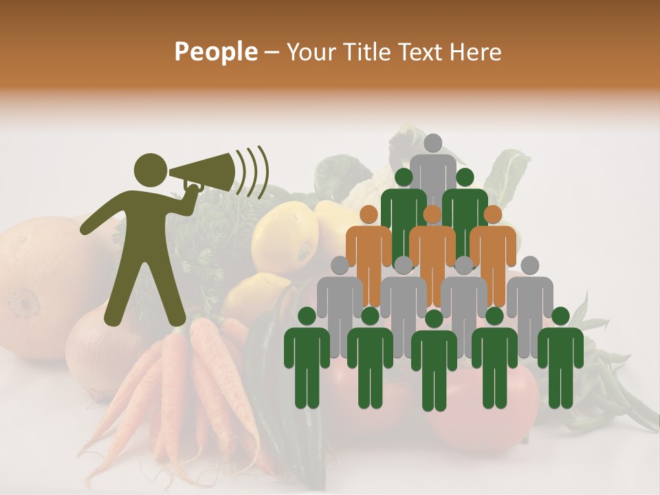 Vegetarian Vegetable Carrot PowerPoint Template