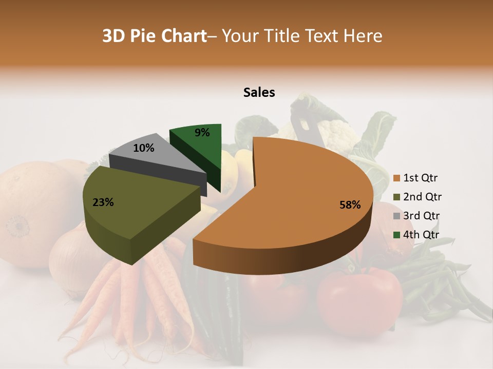 Vegetarian Vegetable Carrot PowerPoint Template
