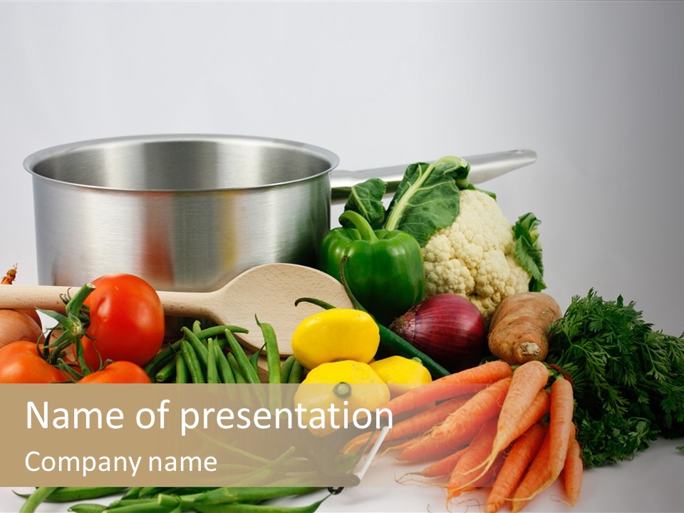 Tomato Vegetarian Onion PowerPoint Template