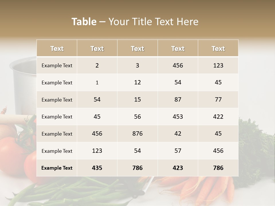 Tomato Vegetarian Onion PowerPoint Template