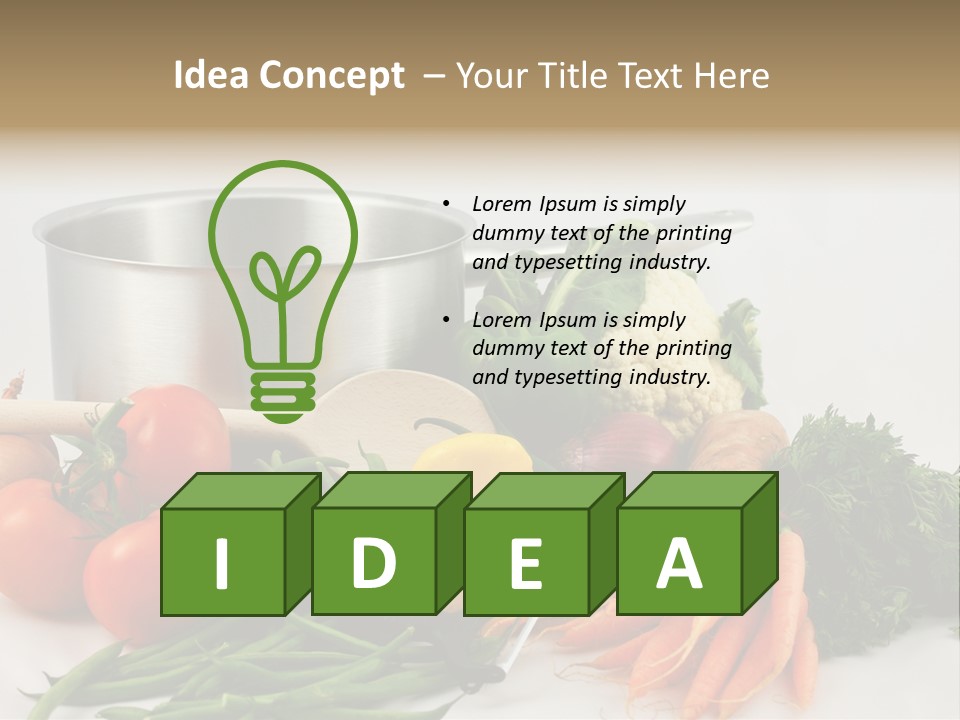 Tomato Vegetarian Onion PowerPoint Template