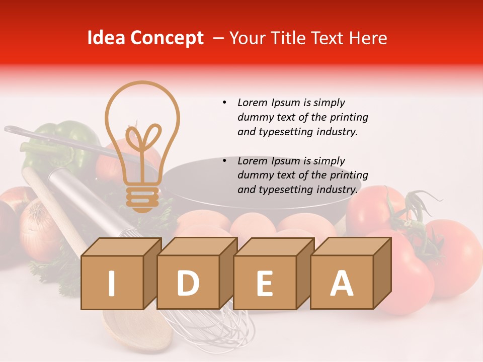 Board Whisk Chopping PowerPoint Template